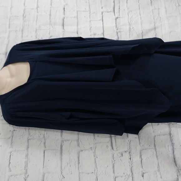 DB Blue Dress w Attached Cardigan Plus Size 20 - Picture 2 of 5